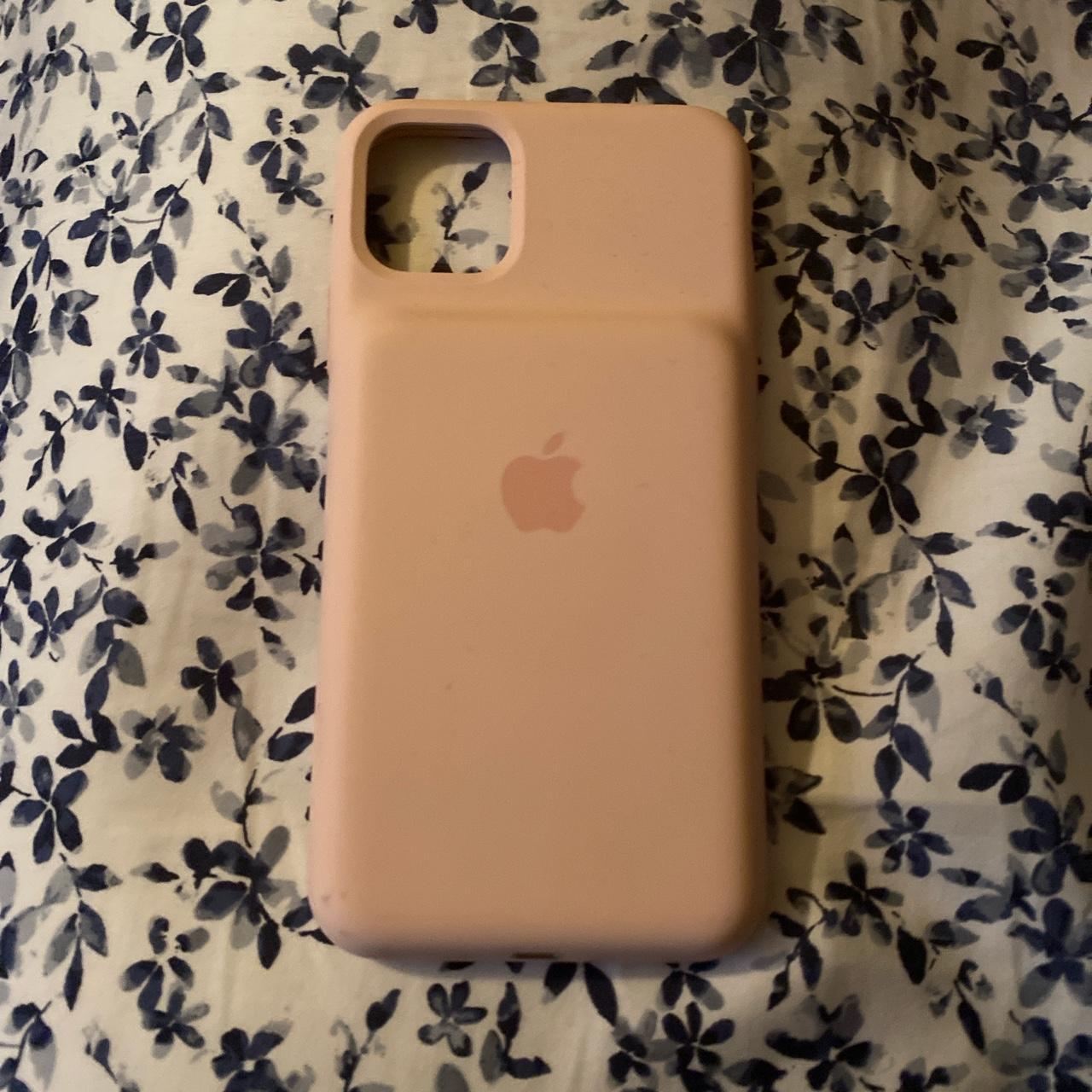 pink apple charging case iphone 11