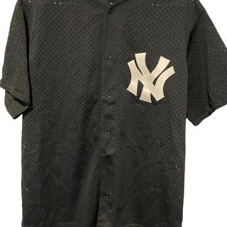 Vintage Majestic New York Yankees Mesh Jersey White - Depop