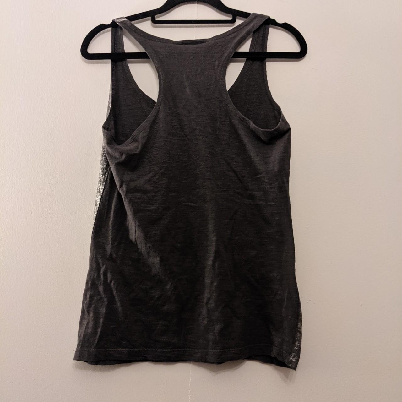 Alchemy England grey and silver tank top. It has... - Depop