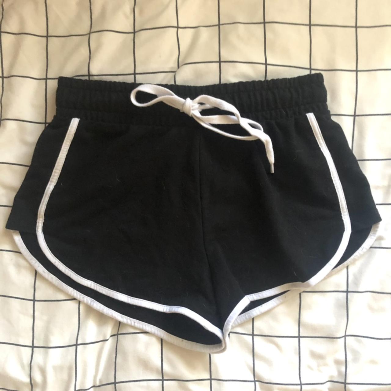 Black shorts with a white outline - Depop
