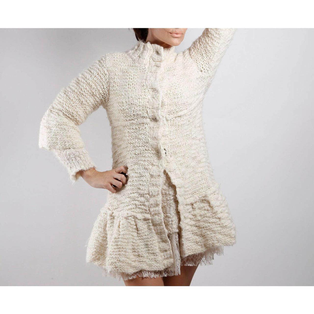 free people cream cardigan