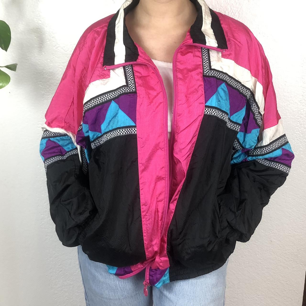 Women's Pink and Purple Jacket | Depop