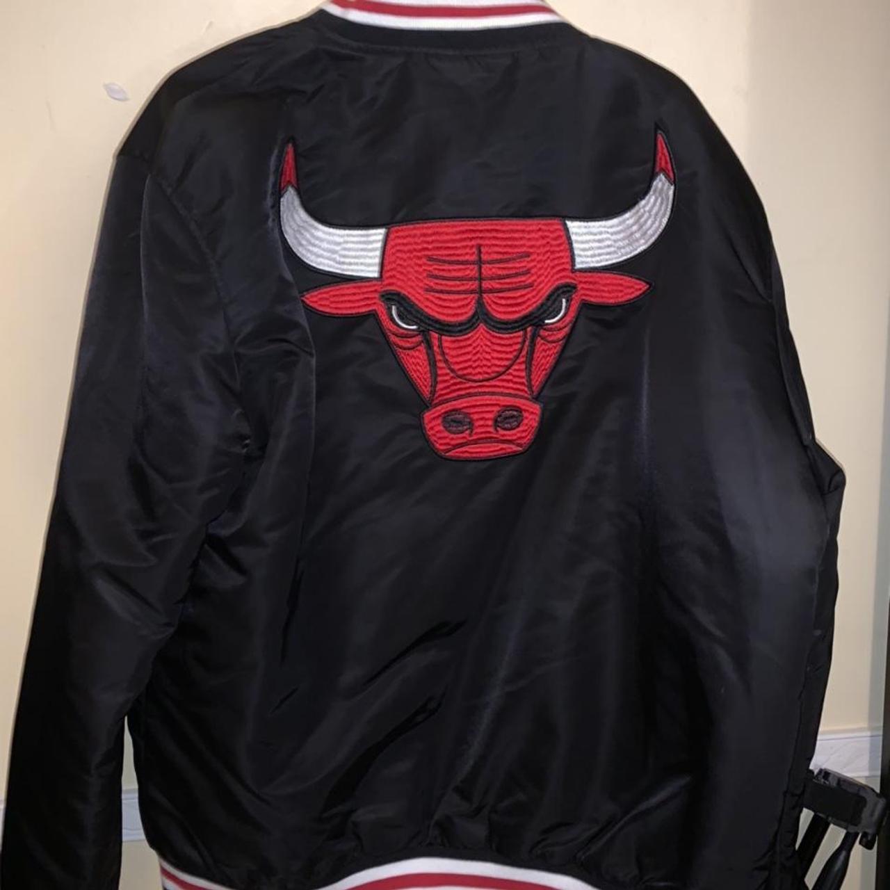 Comfortable and warm Chicago Bulls bomber jacket,... - Depop