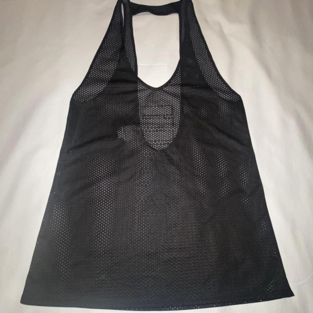 Puma, see through tank top. Size small. Black.... - Depop