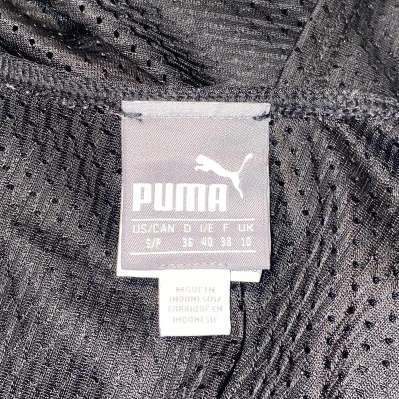 Puma, see through tank top. Size small. Black.... - Depop