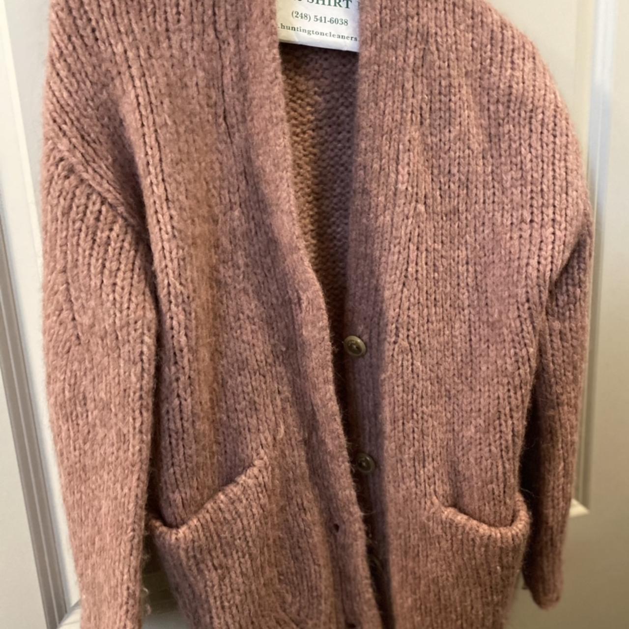 Aritzia wilfred pink sweater Depop