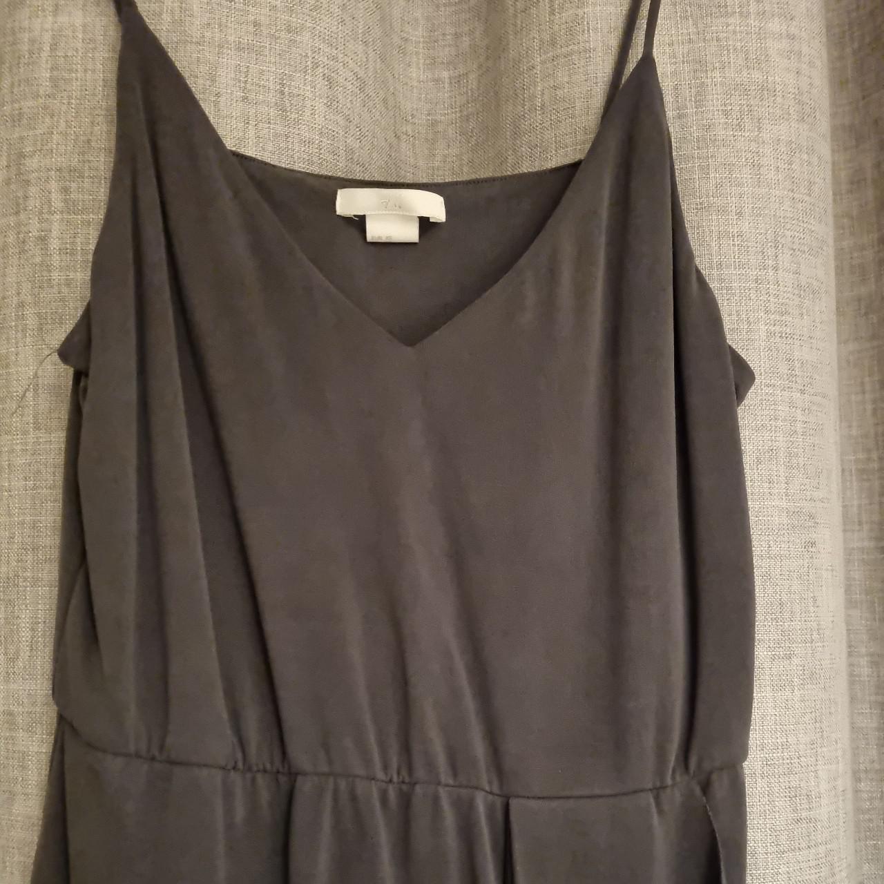 H&M Women's Grey and Silver Dress | Depop