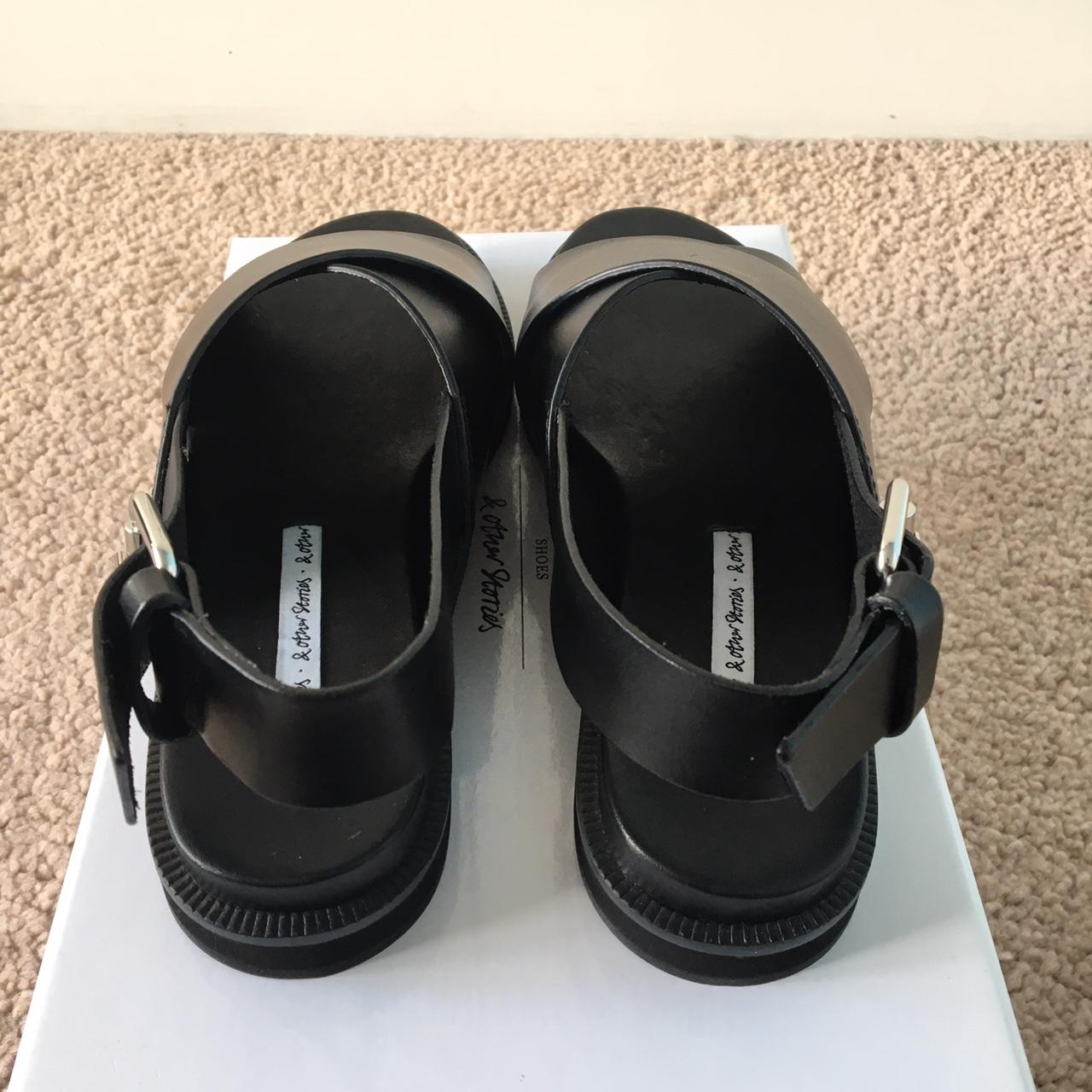 & Other Stories Leather Sandals New in box Size 3... - Depop