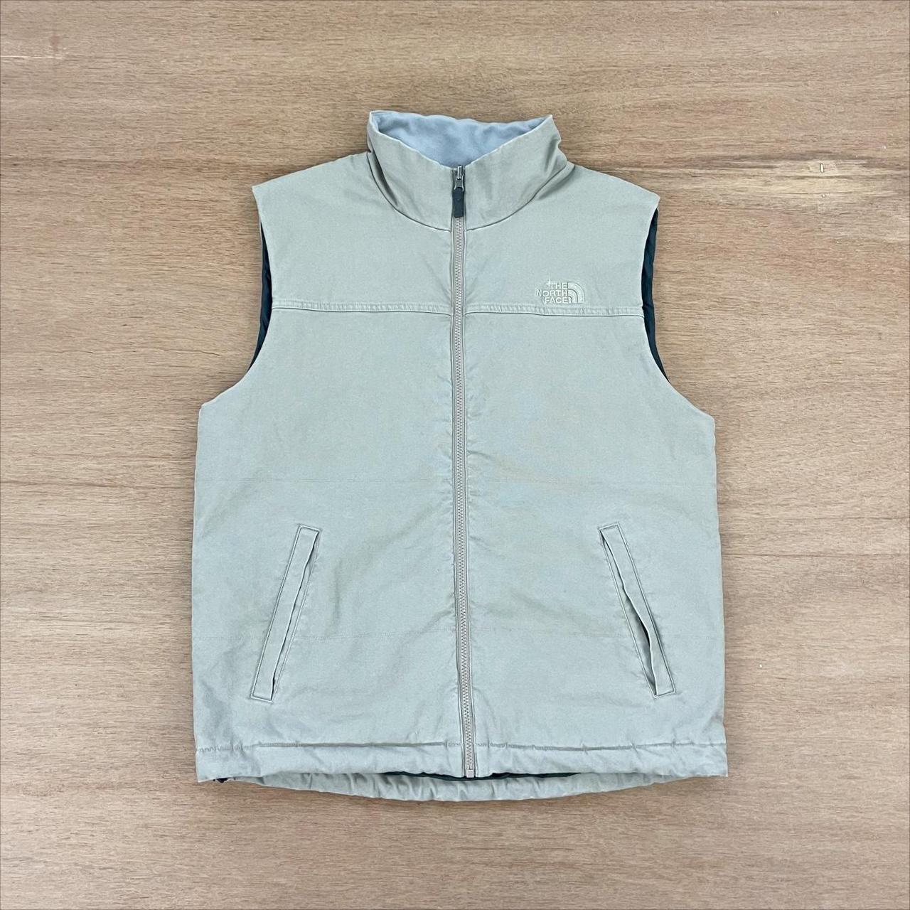 north face canvas vest