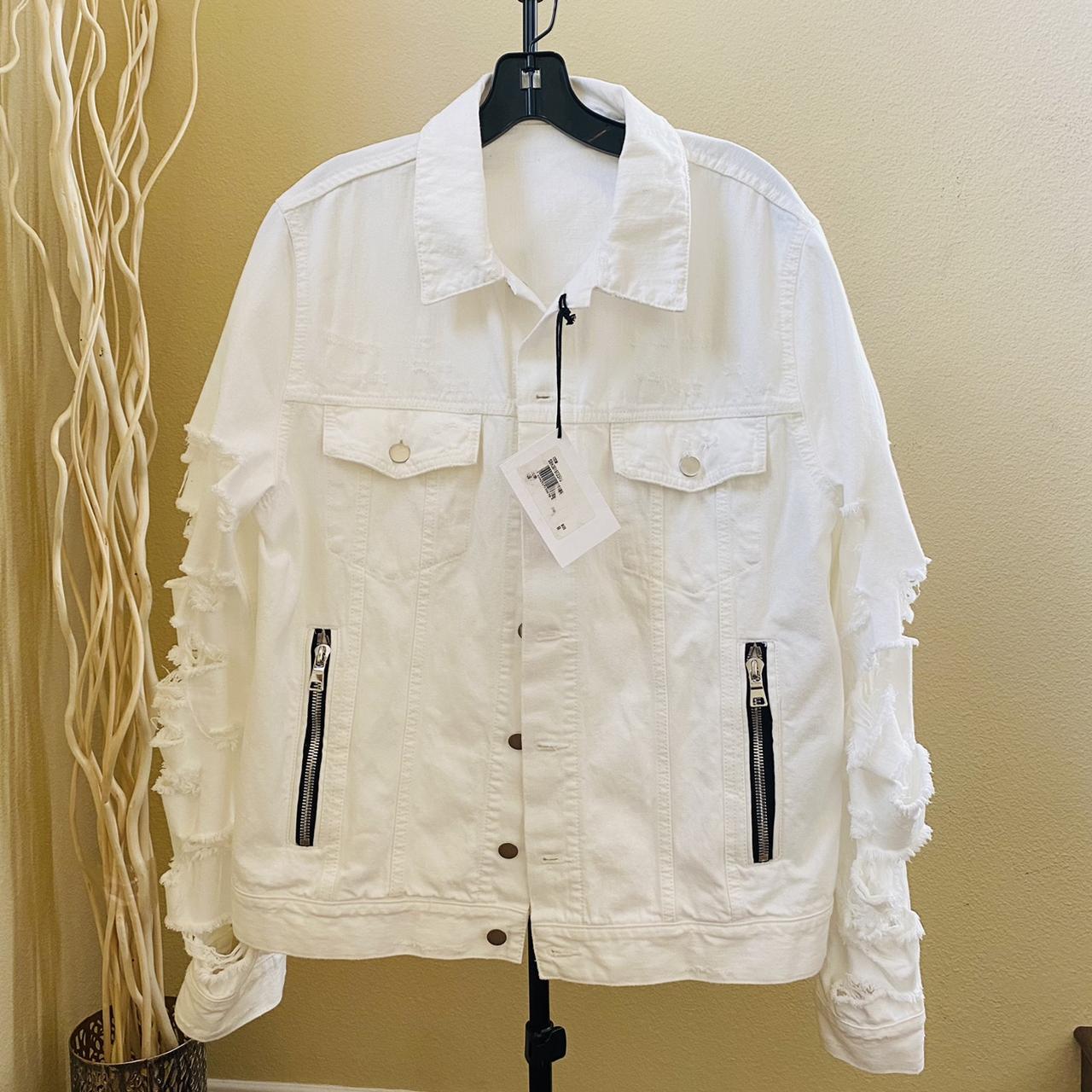 Balmain Men's White Jacket | Depop