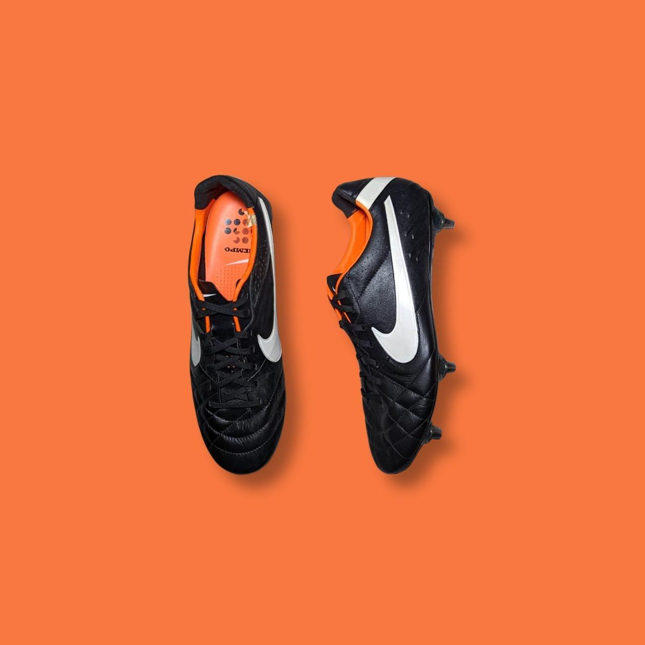 Nike Men's Black and Orange Footwear