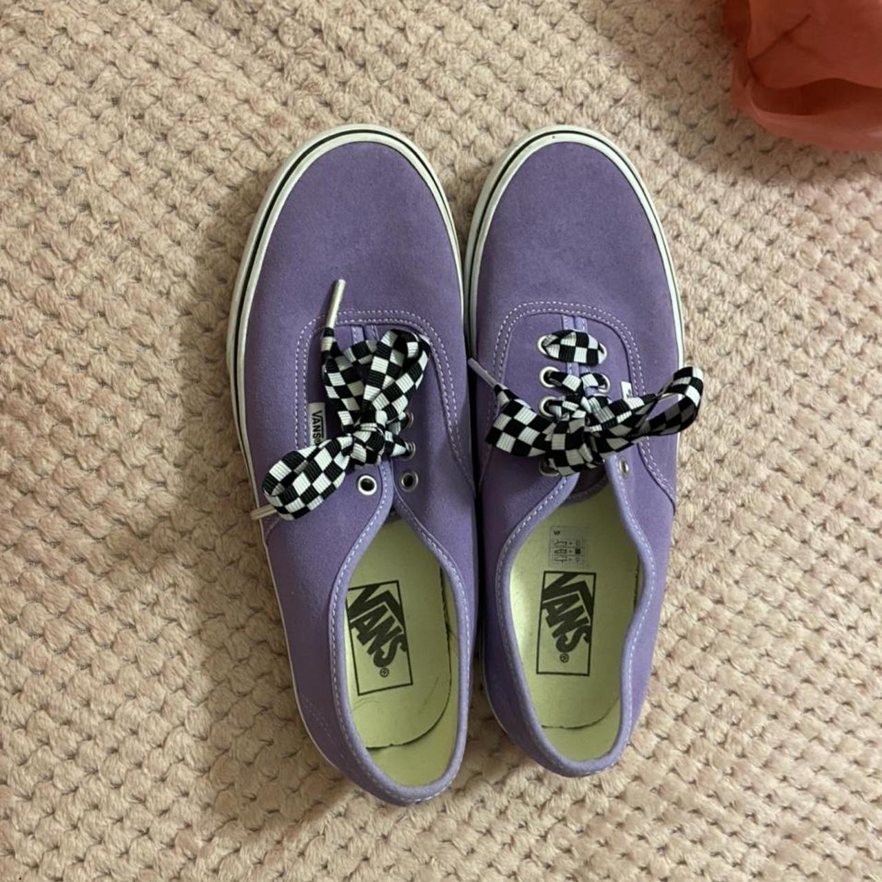 purple vans laces