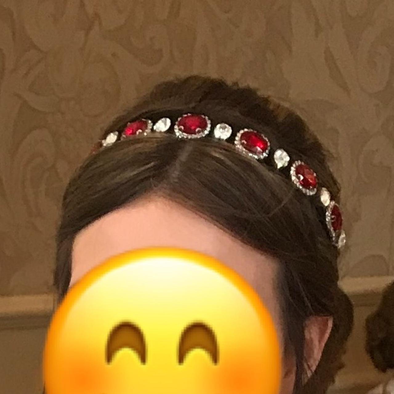 Red & silver jeweled headband Worn once Bought for... Depop