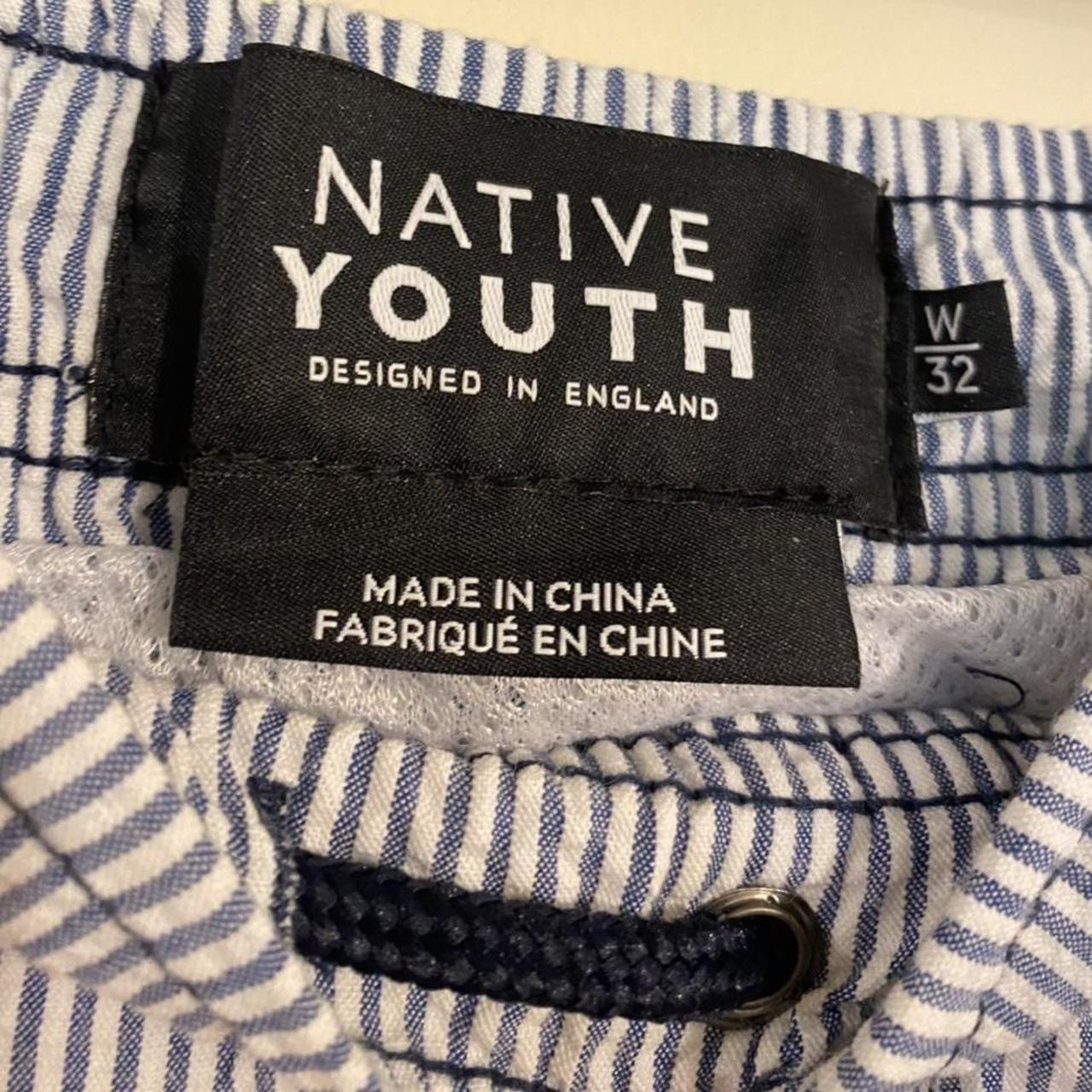 Native Youth Men's Blue and White Shorts (3)