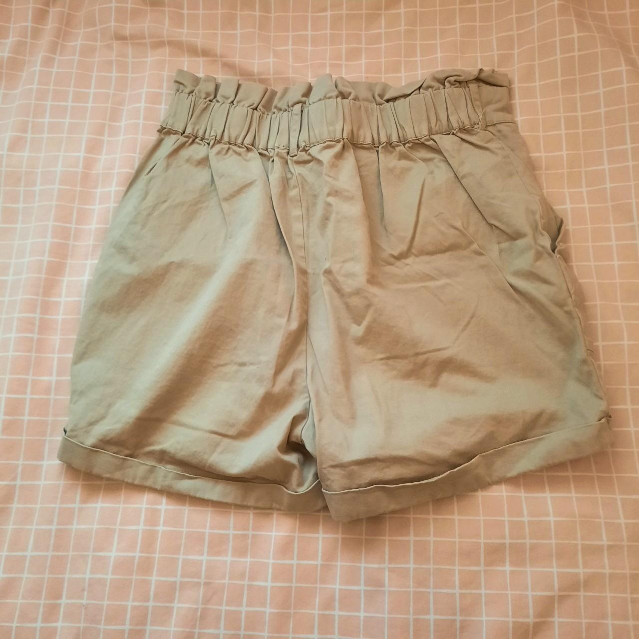 light brown shorts ♡ size 12 and true to size!... - Depop