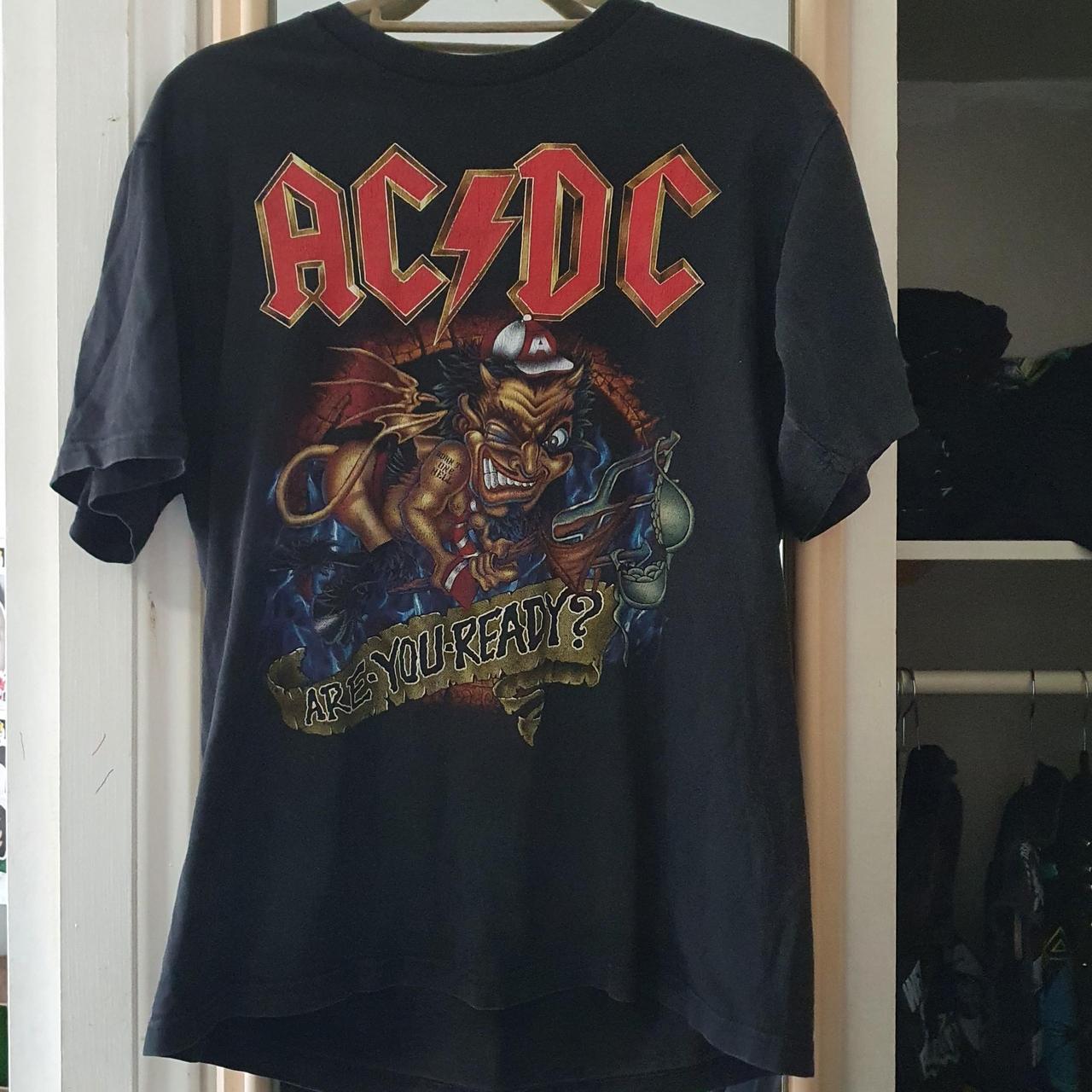 Vintage AC/DC are you ready t-shirt: Size:... - Depop