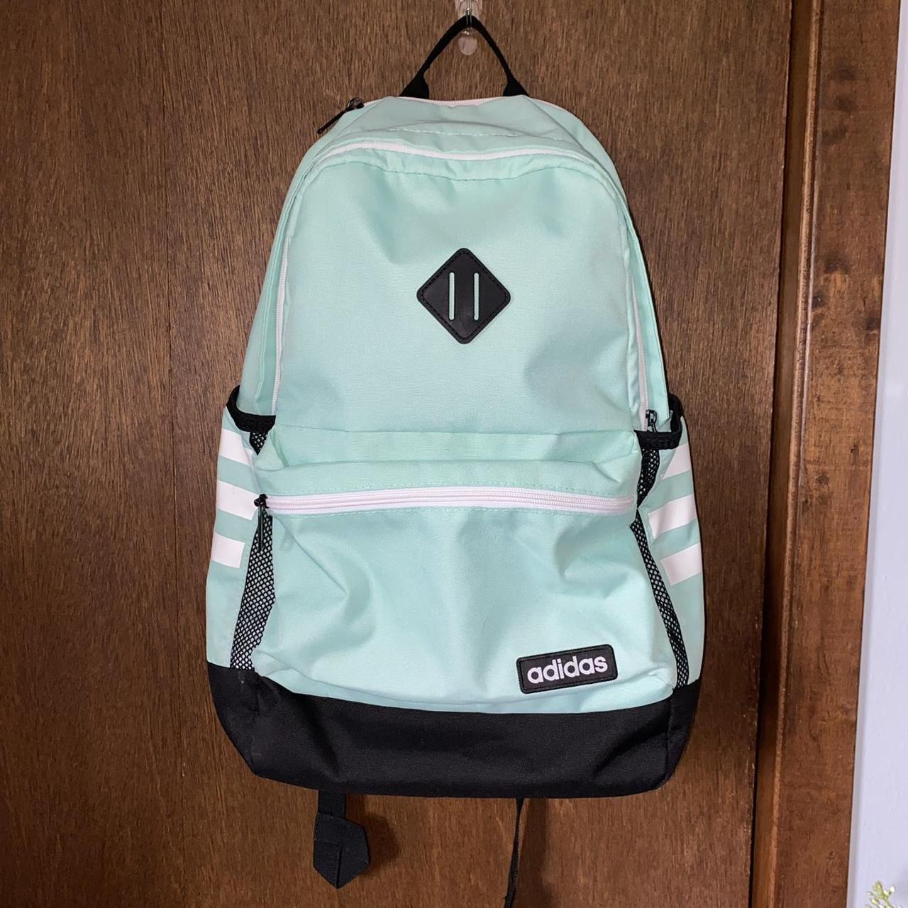 Adidas mint green backpack. Has a smaller front... - Depop