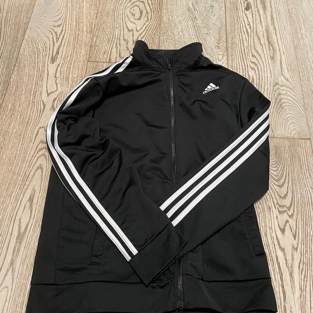 Adidas Men's Black and White Jacket | Depop