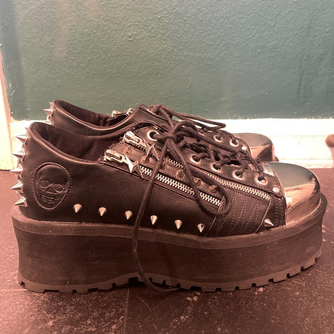 Botas Demonia Outlet Zapatos Demonia Gravedigger-04 Plataforma