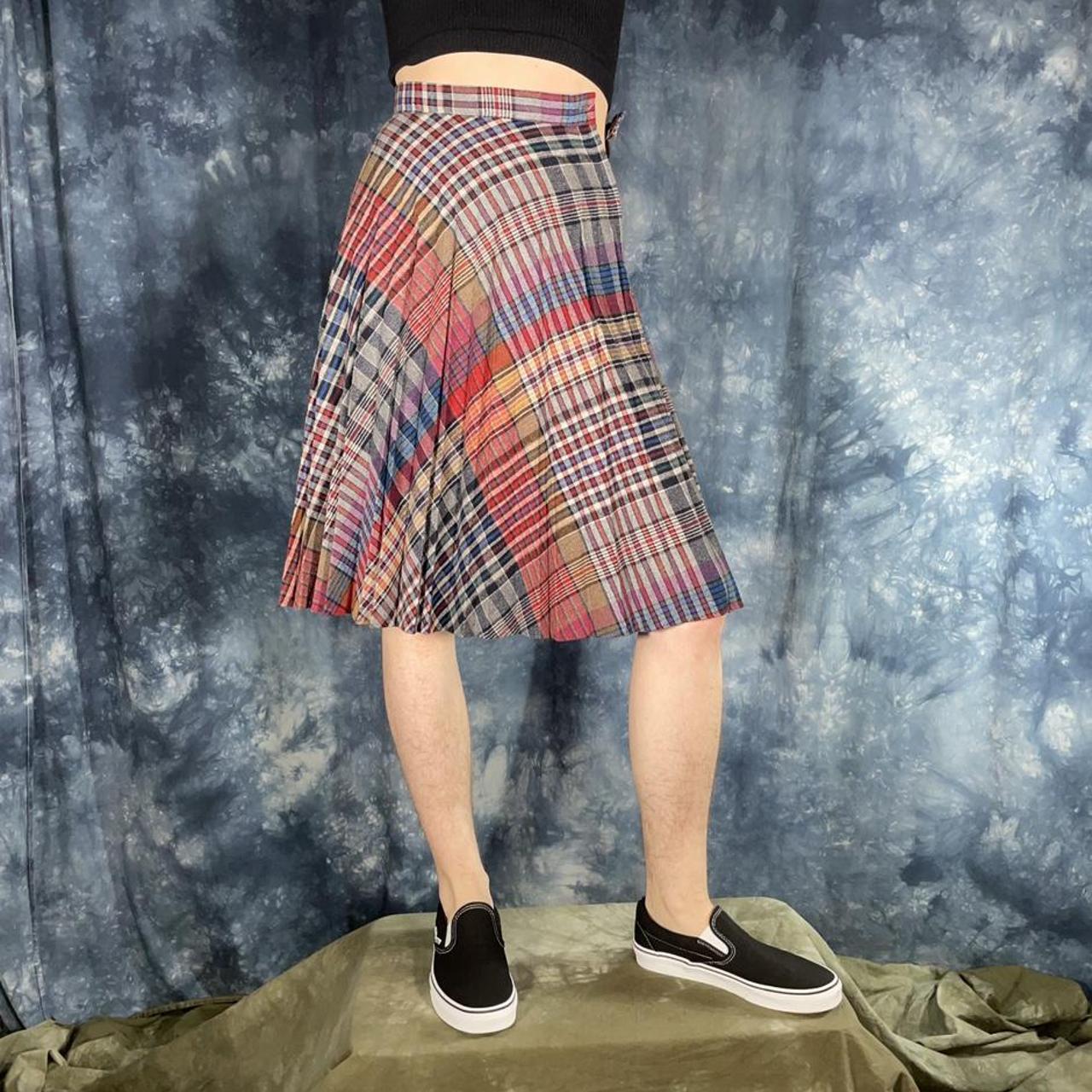 Vintage plaid cheap skirts