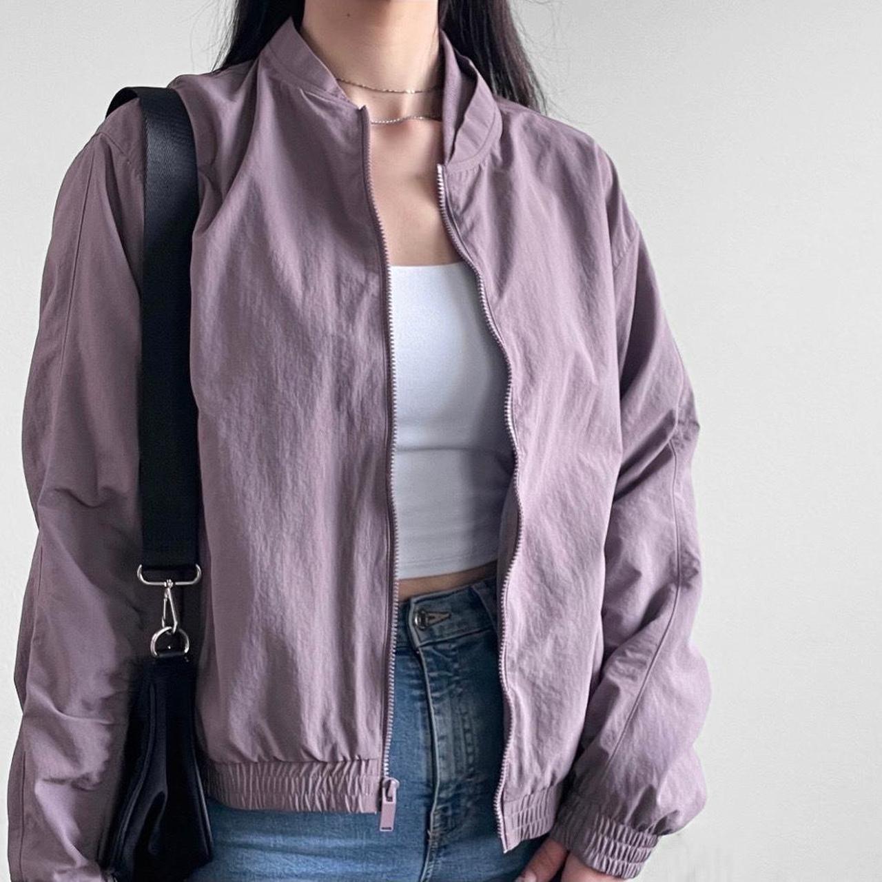 adidas purple bomber jacket