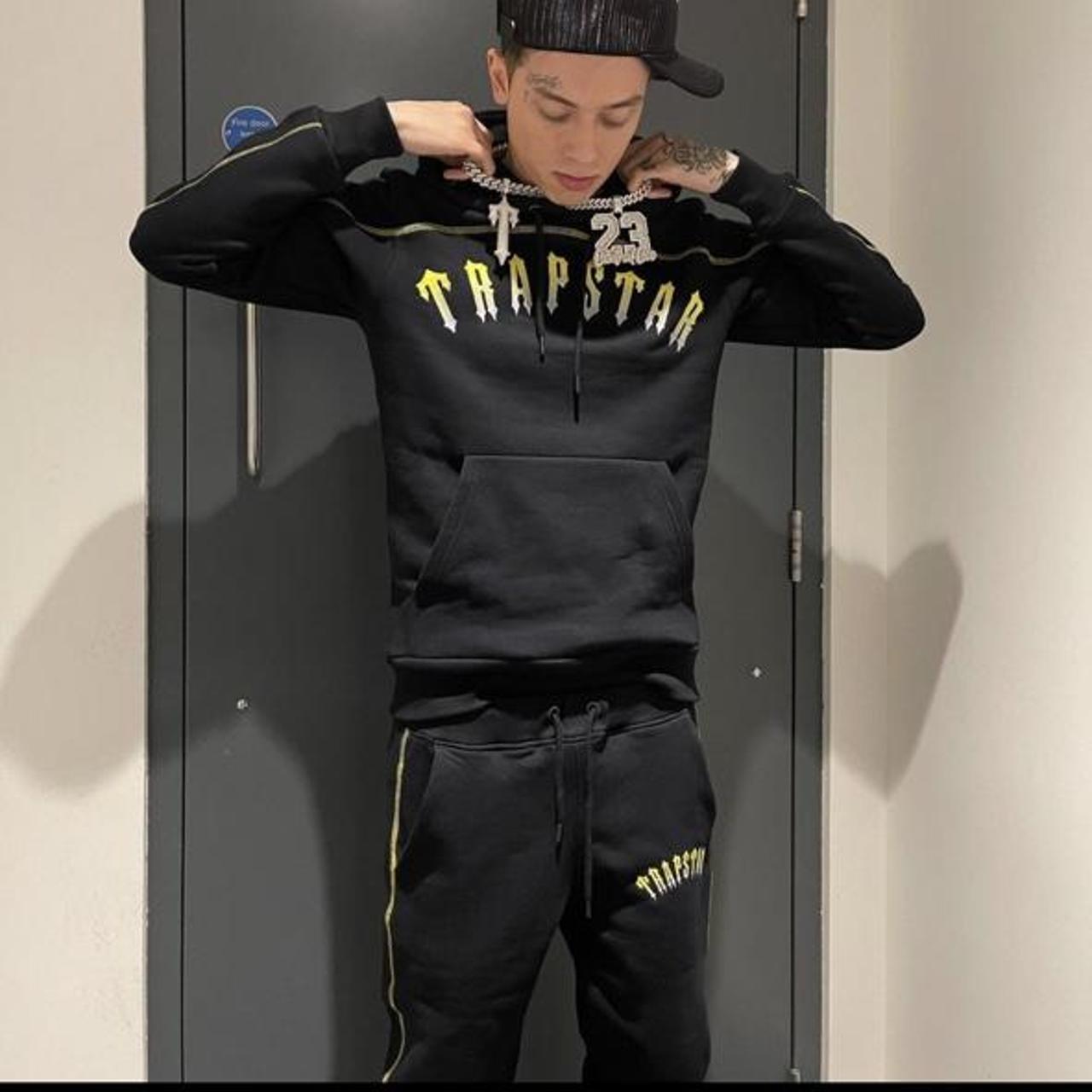 Trapstar Tracksuit - Black YellowXSSMLXL