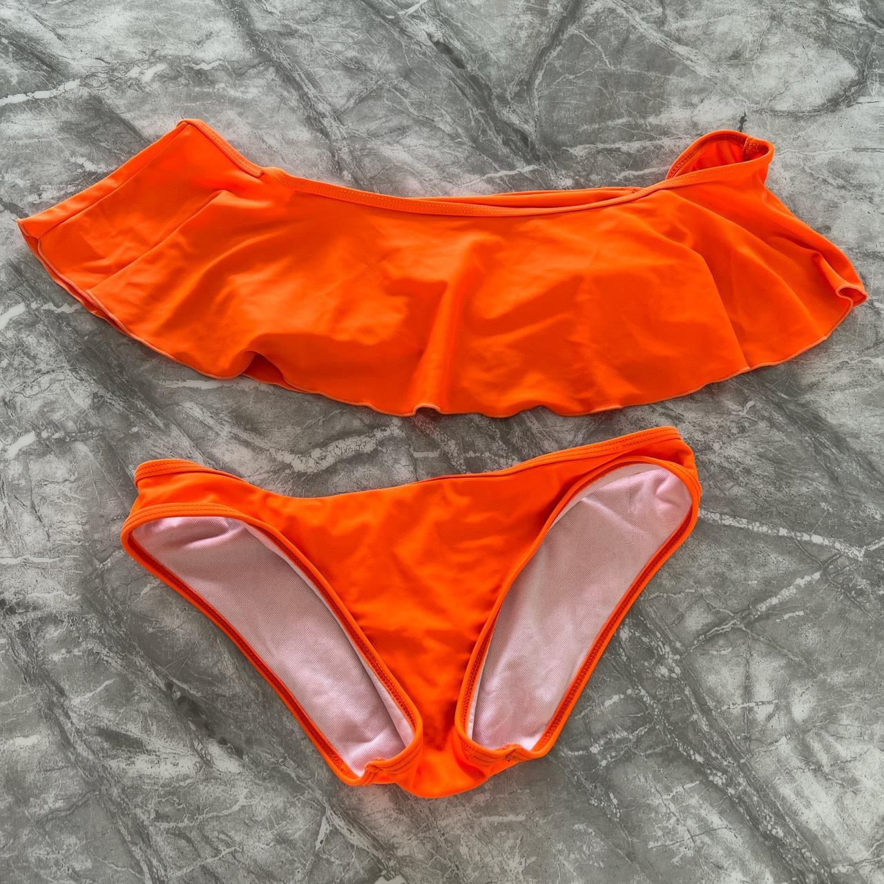 Women's Orange Swimsuit-one-piece | Depop