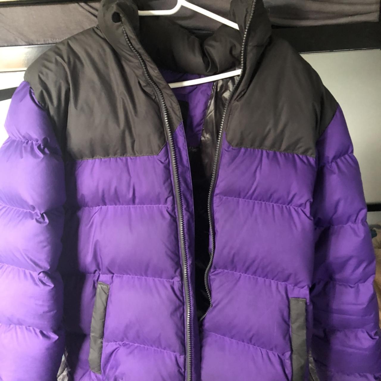 The north face 700 1992 puffer jacket purple 100%... - Depop