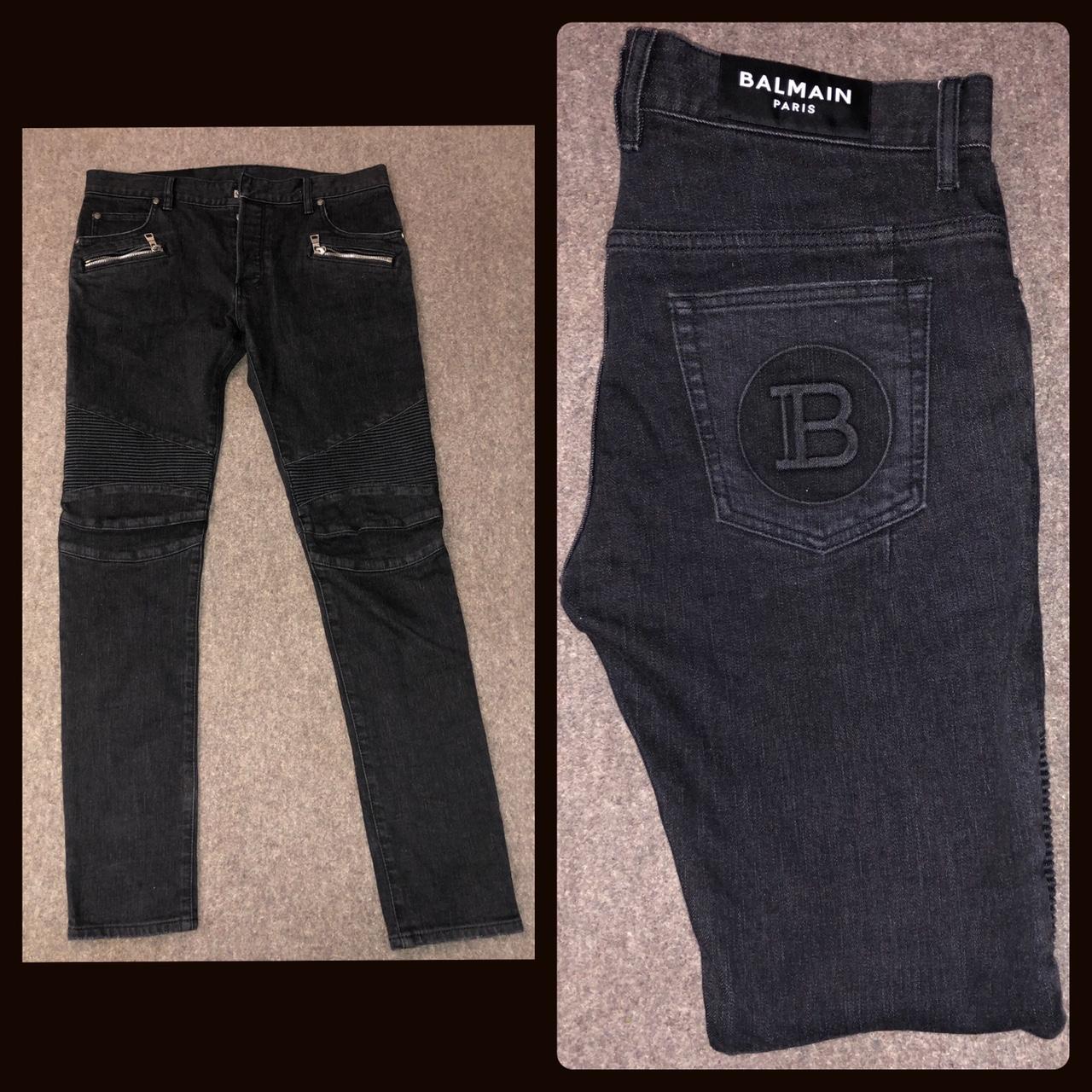 Balmain jeans hot sale with b