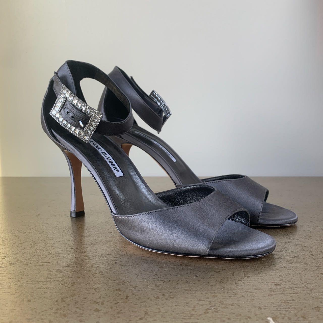 manolo blahnik chaos silver