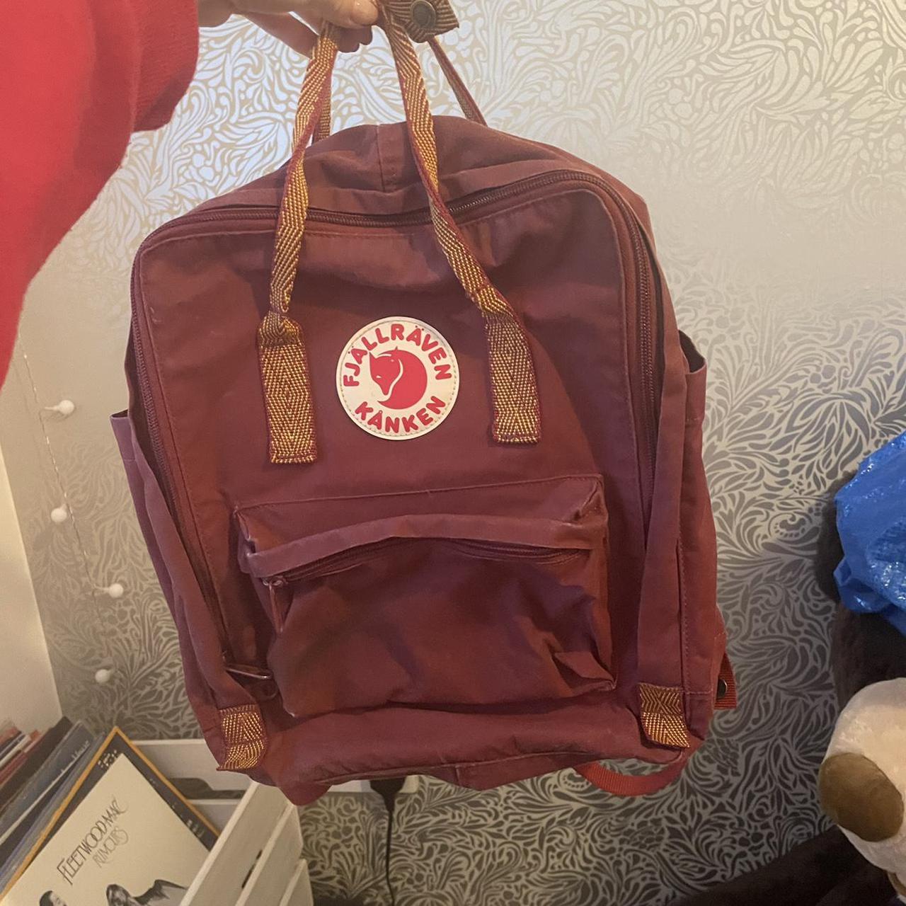 kanken backpack burgundy