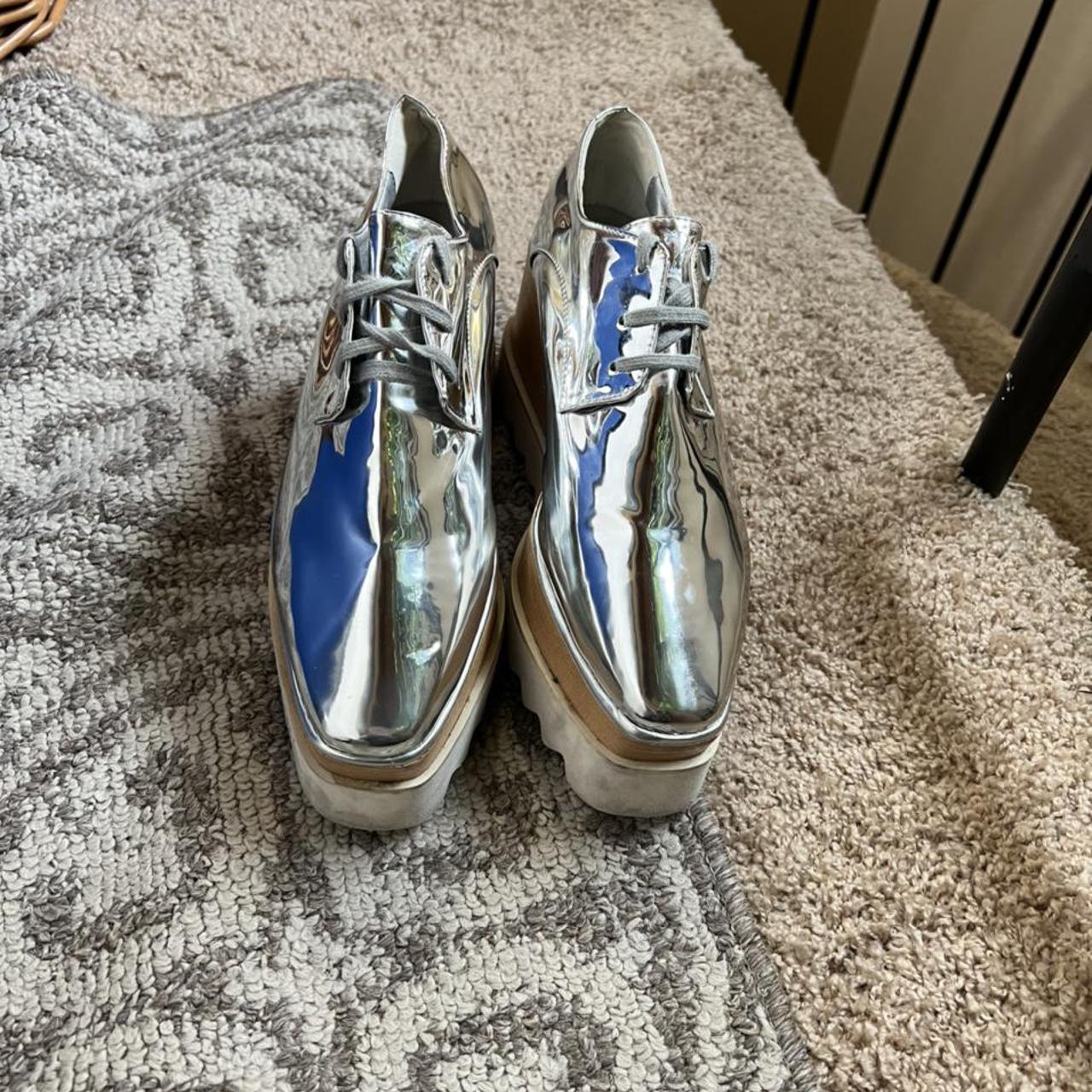 Stella mccartney clearance silver trainers