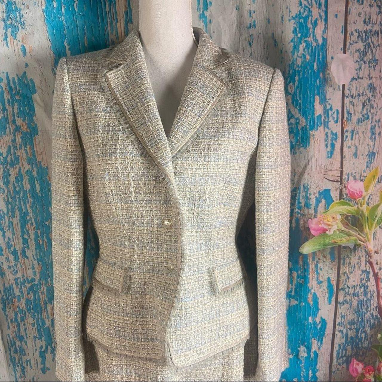 Women's Blue and Green Suit | Depop