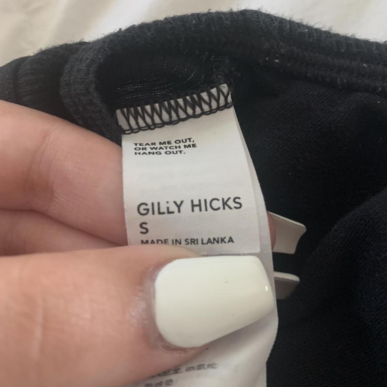 black hollister gilly hicks bra/bralette, ribbed on