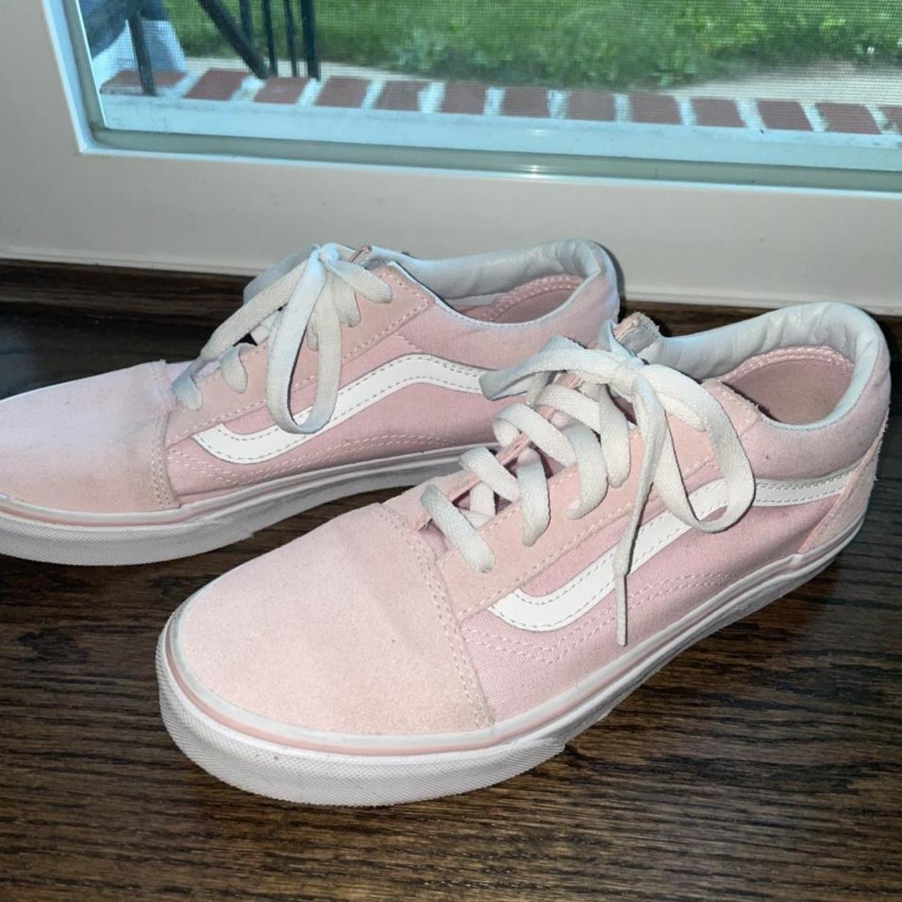 Baby splip pink suede vans