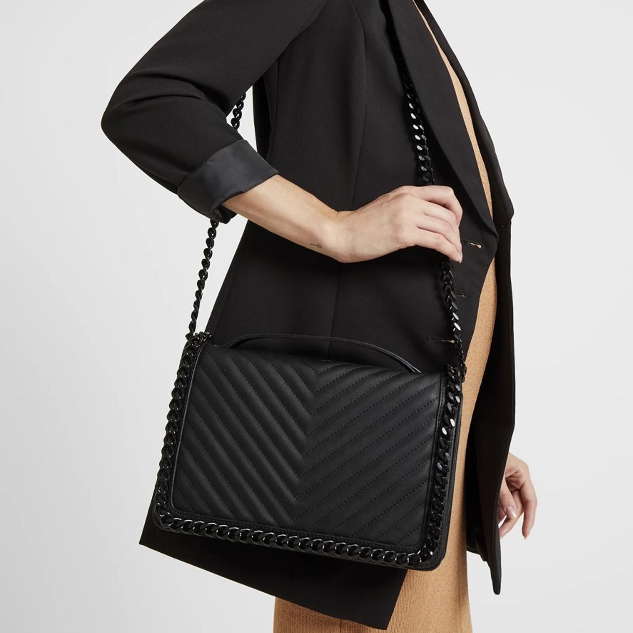 Black Aldo cross body chain bag, fastening,... Depop