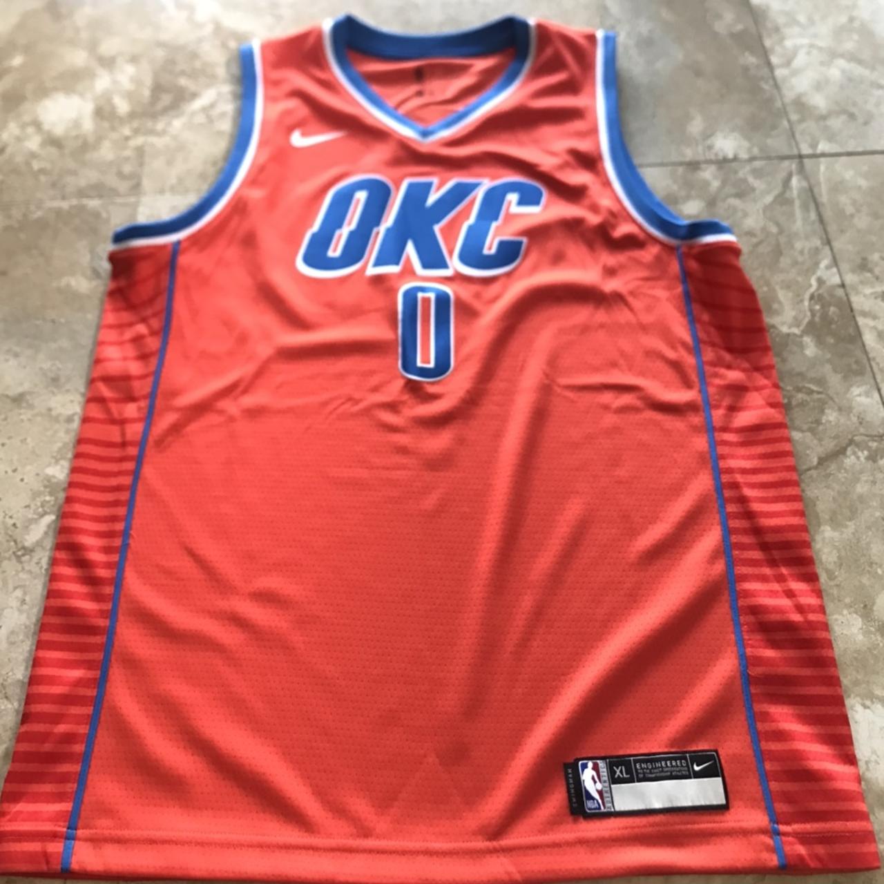 Vintage NBA Oklahoma City Thunder (OKC) Long Sleeve - Depop