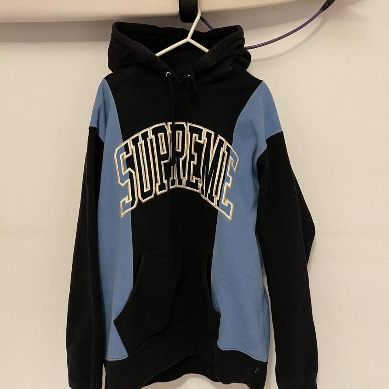 Supreme paneled clearance hooded sweatshirt