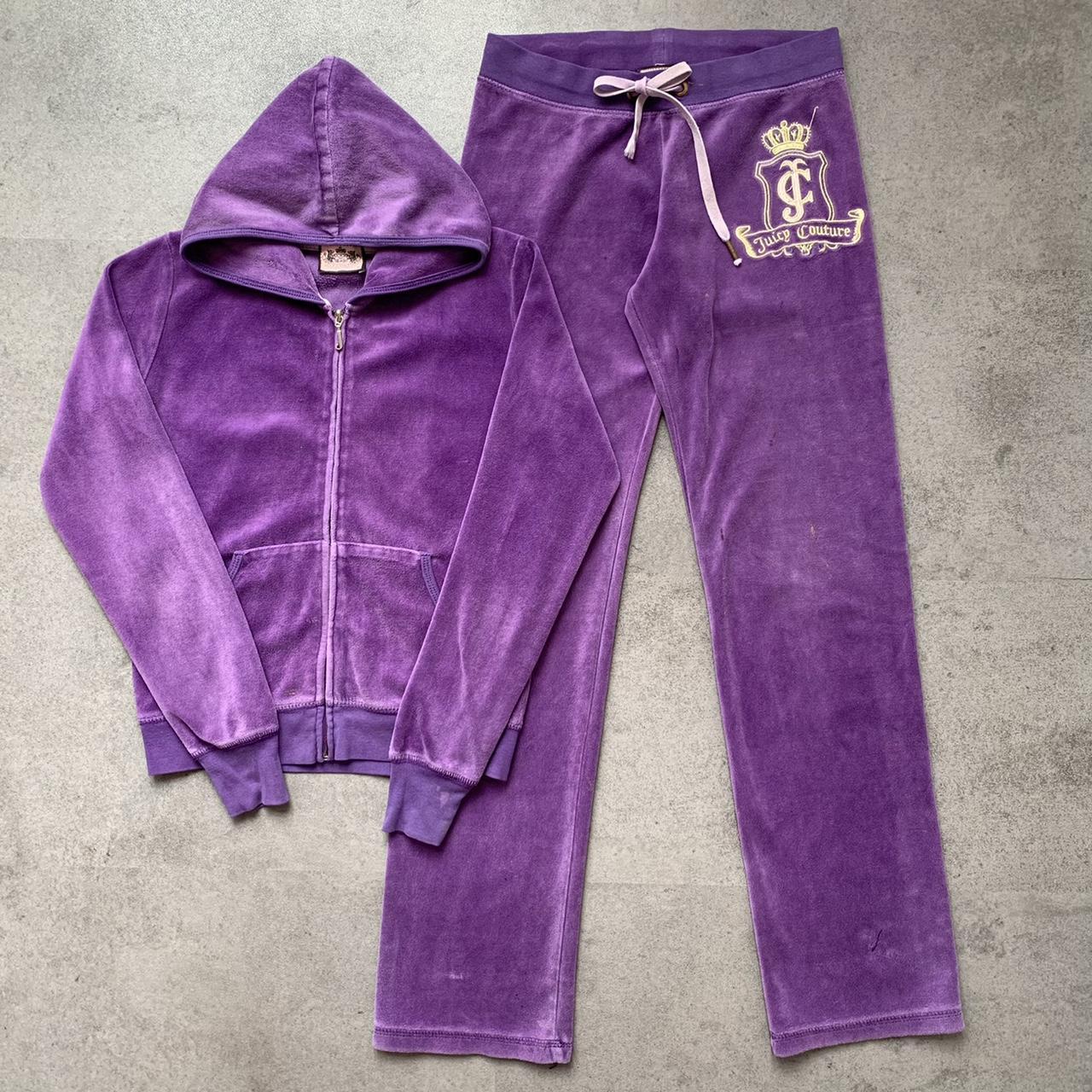 Purple Juicy Couture tracksuit 🍇 Zip... - Depop