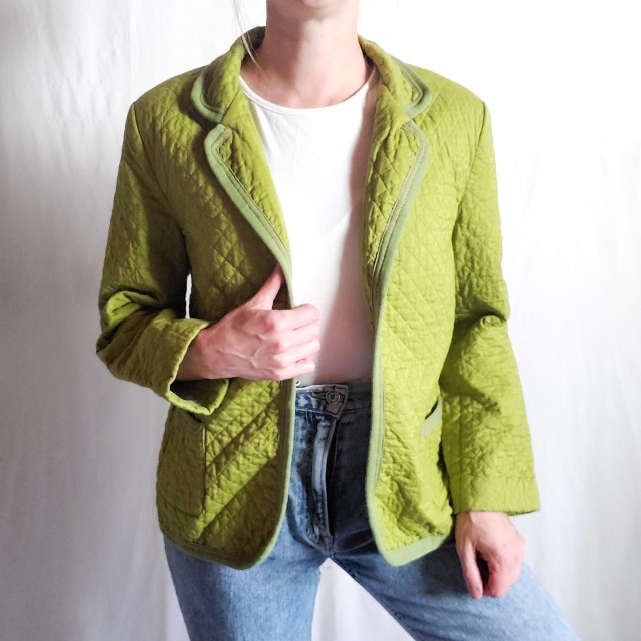 Product Image 1 - Pea Green Quilted Open Front