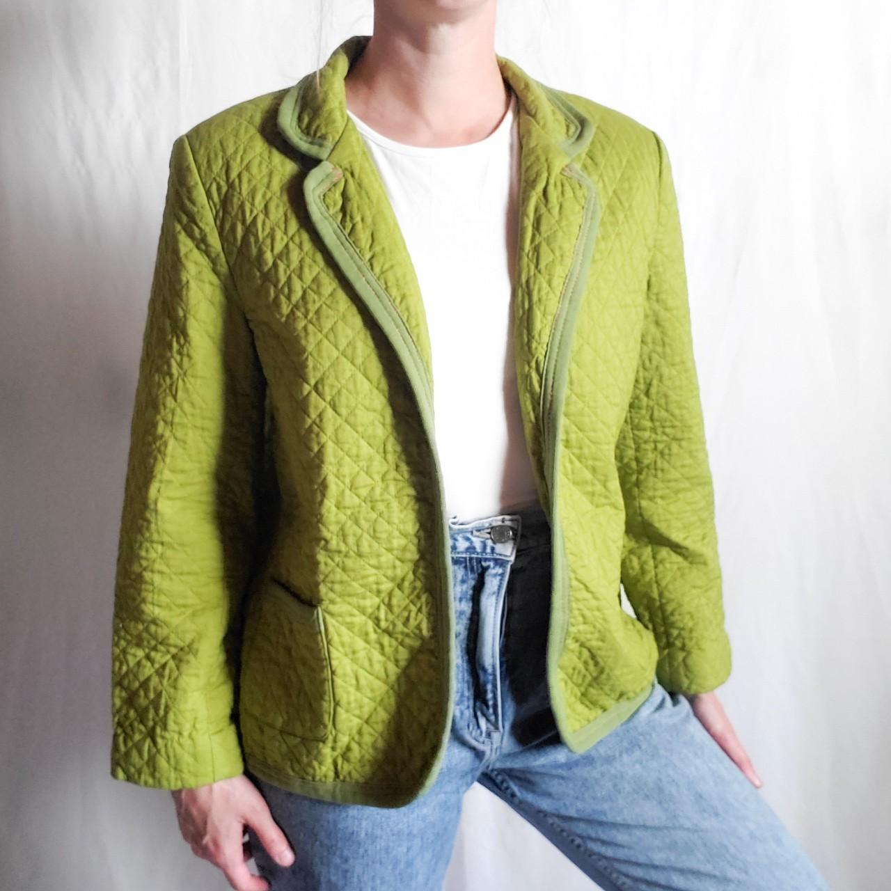 Product Image 2 - Pea Green Quilted Open Front