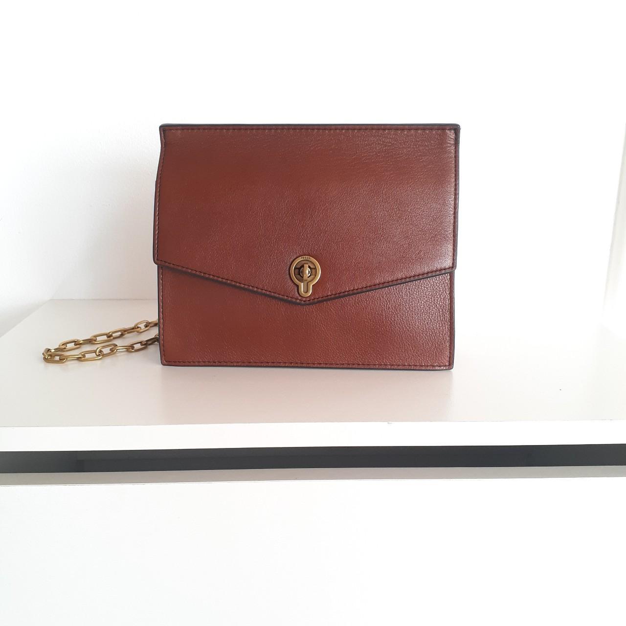 Fossil Stevie Small leather Crossbody bag basically... Depop