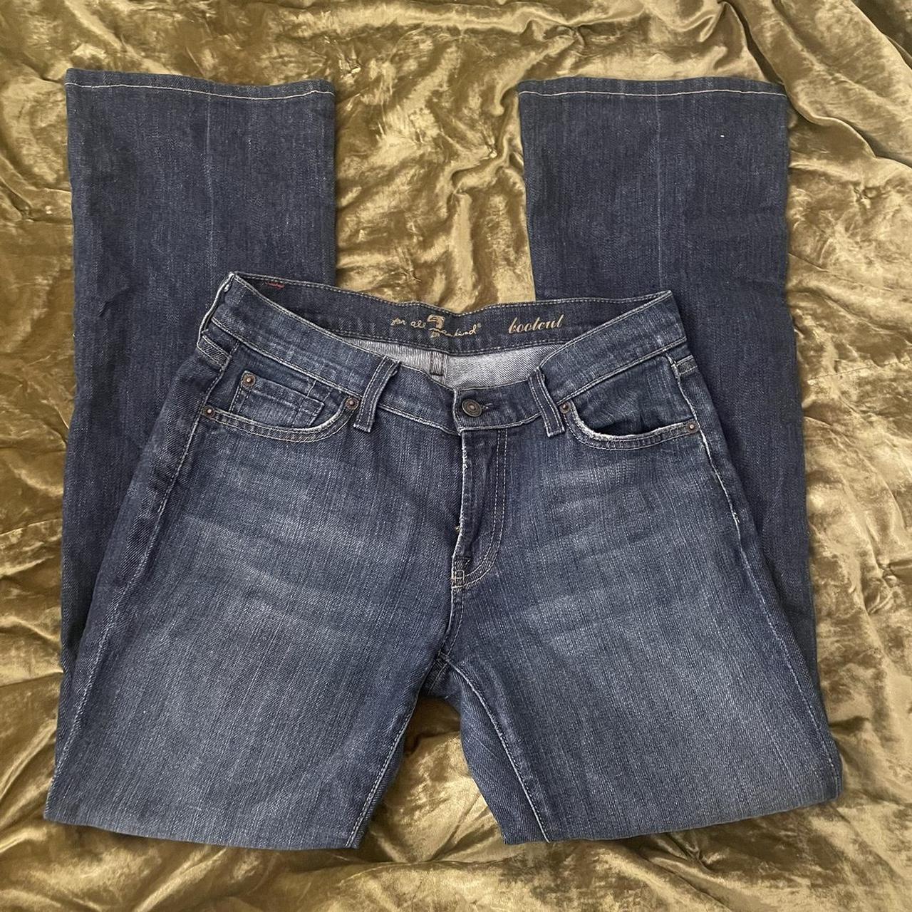 2000’s flare / bootcut low waist 7 jeans these have... - Depop