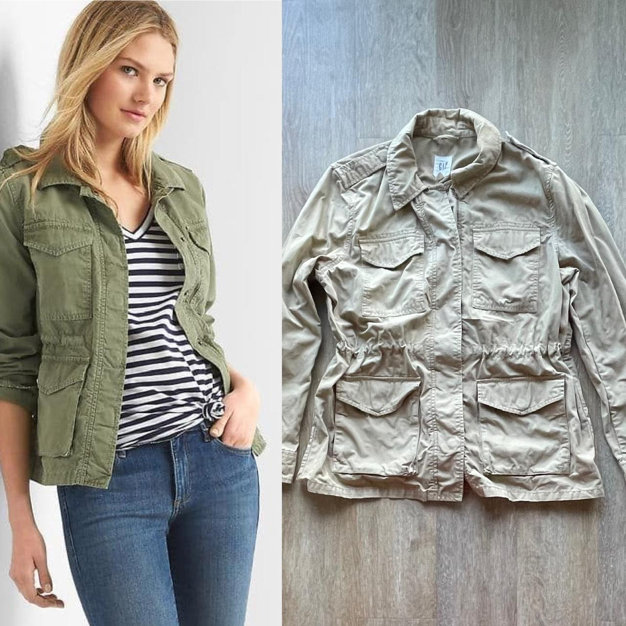 Gap women’s canvas utility jacket, size medium, in... Depop