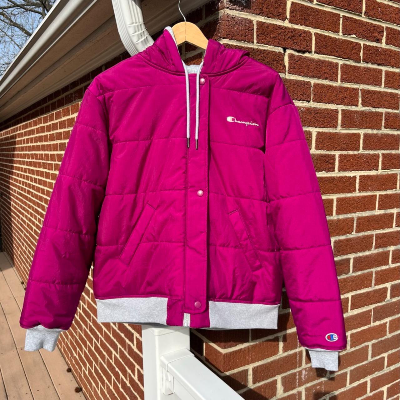 Champion jacket cheap mens pink