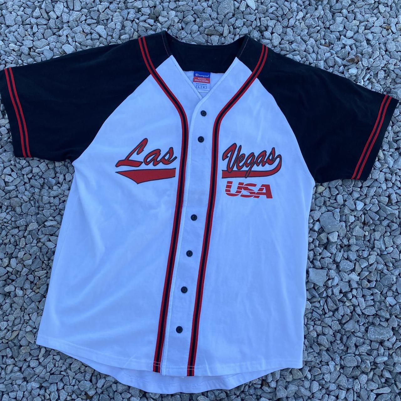 Champion Sportswear Vintage Las Vegas Baseball Jersey Button