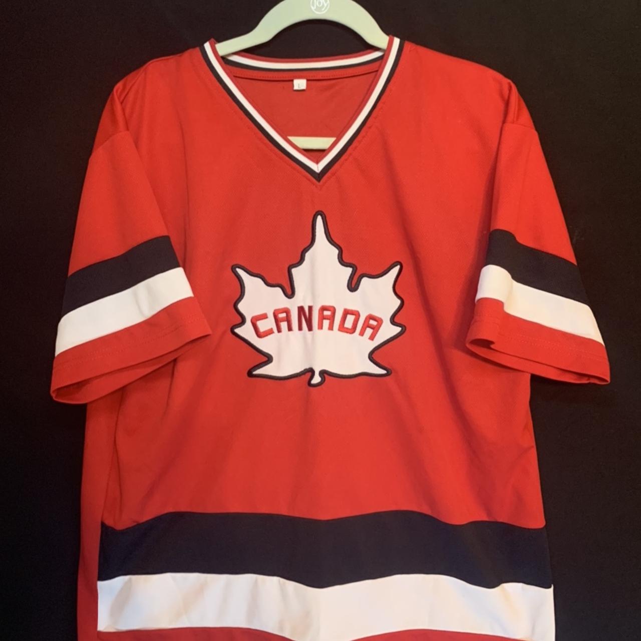 Vintage Canada hockey jersey. Tagged as a large but,... Depop