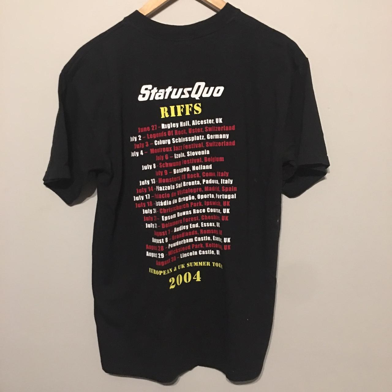 status quo tour t shirt