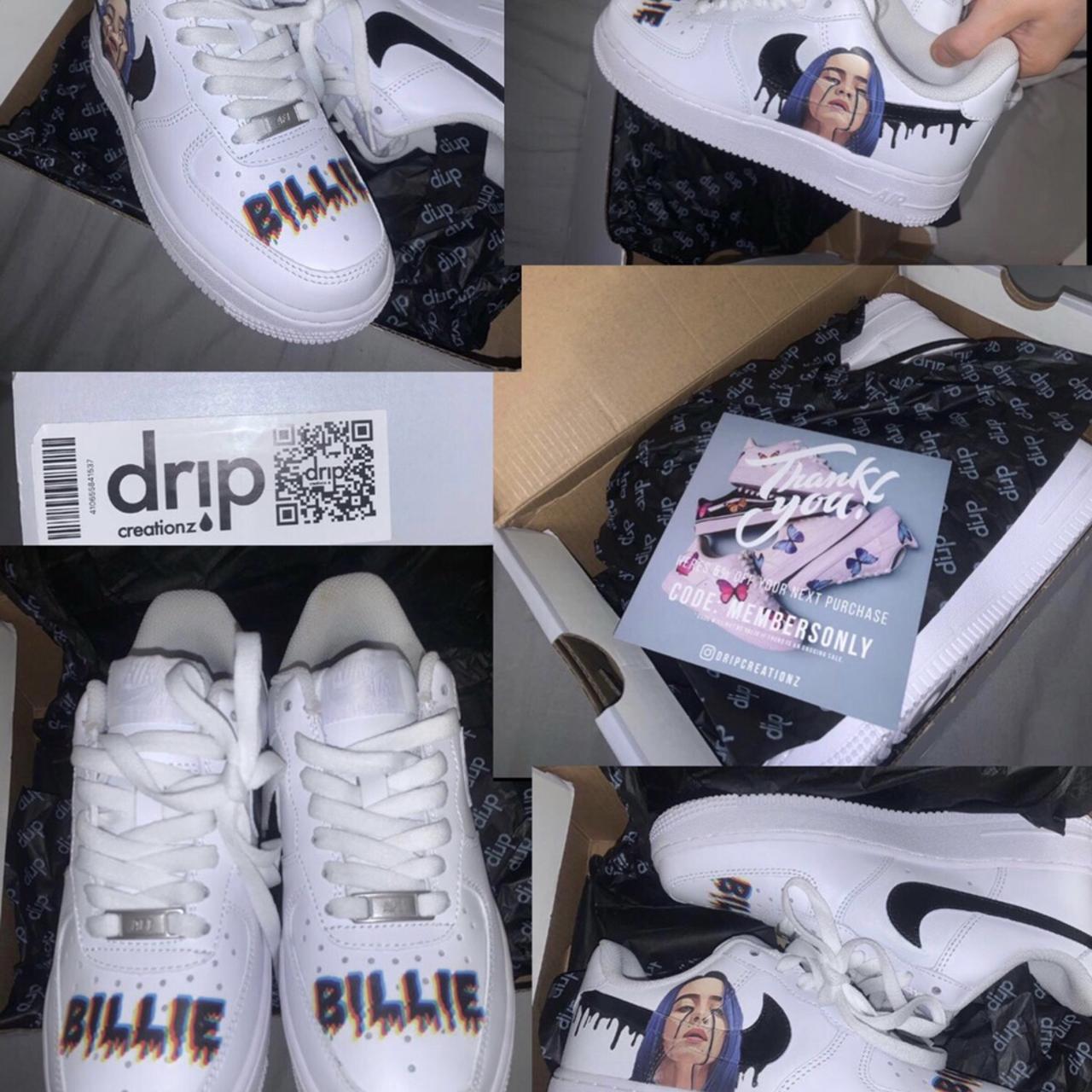 billie eilish custom air forces