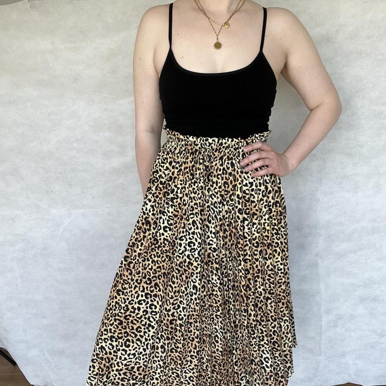 Leopard print maxi skirt h&m best sale